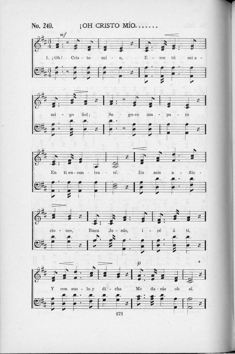 Himnario Cristiano para uso de las Iglesias Evangélicas page 272