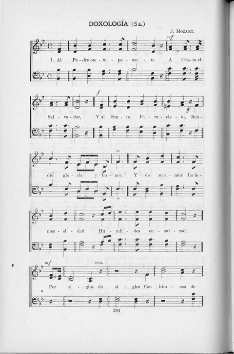 Himnario Cristiano para uso de las Iglesias Evangélicas page 284