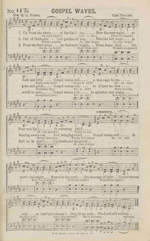 Harvest Carols: for the church, Sunday school, singing convention, singing school and all religious work and worship page 135