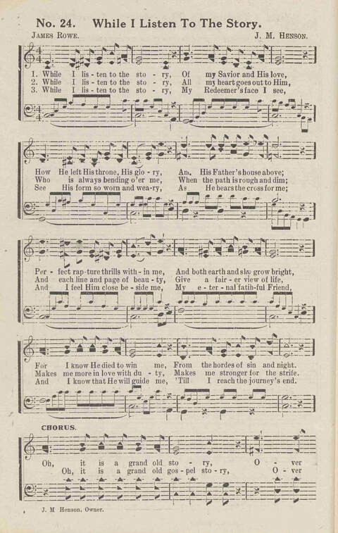Harvest Carols: for the church, Sunday school, singing convention, singing school and all religious work and worship page 24