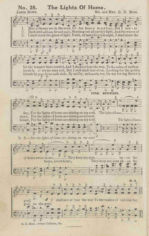 Harvest Carols: for the church, Sunday school, singing convention, singing school and all religious work and worship page 28