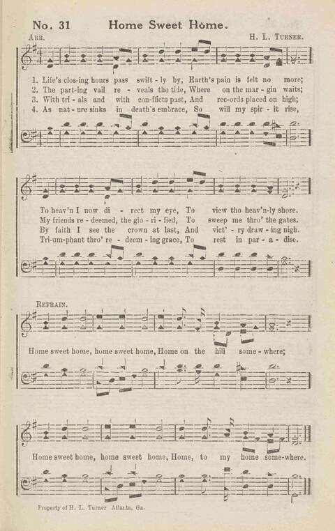 Harvest Carols: for the church, Sunday school, singing convention, singing school and all religious work and worship page 31