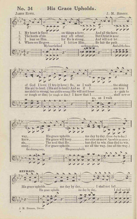 Harvest Carols: for the church, Sunday school, singing convention, singing school and all religious work and worship page 34
