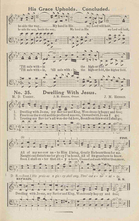 Harvest Carols: for the church, Sunday school, singing convention, singing school and all religious work and worship page 35