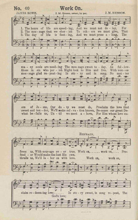 Harvest Carols: for the church, Sunday school, singing convention, singing school and all religious work and worship page 40