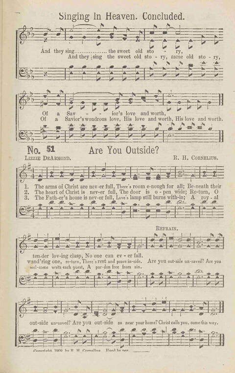 Harvest Carols: for the church, Sunday school, singing convention, singing school and all religious work and worship page 51
