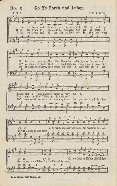 Harvest Carols: for the church, Sunday school, singing convention, singing school and all religious work and worship page 6