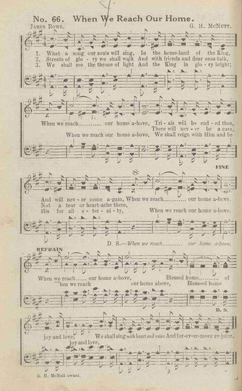 Harvest Carols: for the church, Sunday school, singing convention, singing school and all religious work and worship page 66