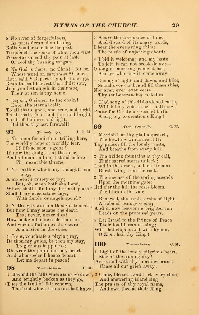 Hymns of the Church, Ancient and Modern: for the use of all who love to sing the praises of God in Christ, in the family, the school, or the church; with a discourse on music as a divine ordinance... page 29
