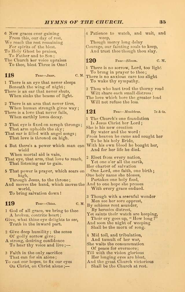 Hymns of the Church, Ancient and Modern: for the use of all who love to sing the praises of God in Christ, in the family, the school, or the church; with a discourse on music as a divine ordinance... page 35