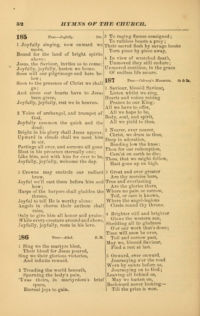 Hymns of the Church, Ancient and Modern: for the use of all who love to sing the praises of God in Christ, in the family, the school, or the church; with a discourse on music as a divine ordinance... page 52