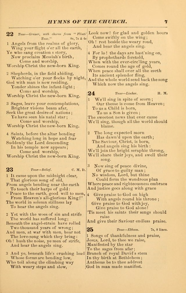 Hymns of the Church, Ancient and Modern: for the use of all who love to sing the praises of God in Christ, in the family, the school, or the church; with a discourse on music as a divine ordinance... page 7