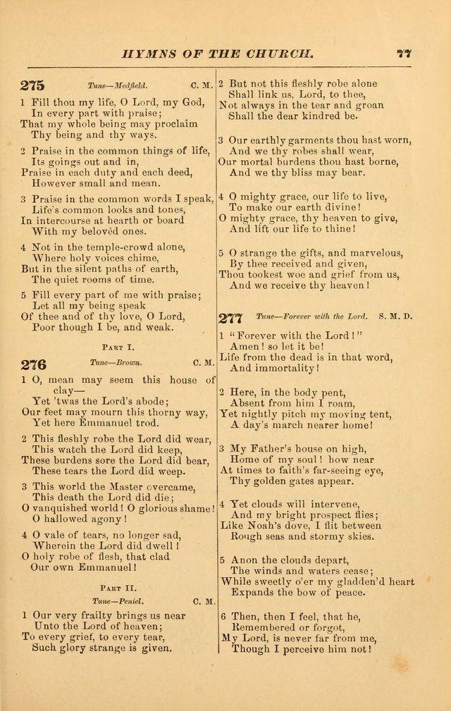Hymns of the Church, Ancient and Modern: for the use of all who love to sing the praises of God in Christ, in the family, the school, or the church; with a discourse on music as a divine ordinance... page 77