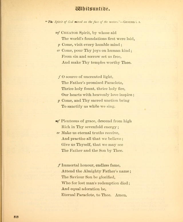 The Hymnal Companion to the Book of Common Prayer with accompanying tunes (3rd ed., rev. and enl.) page 313