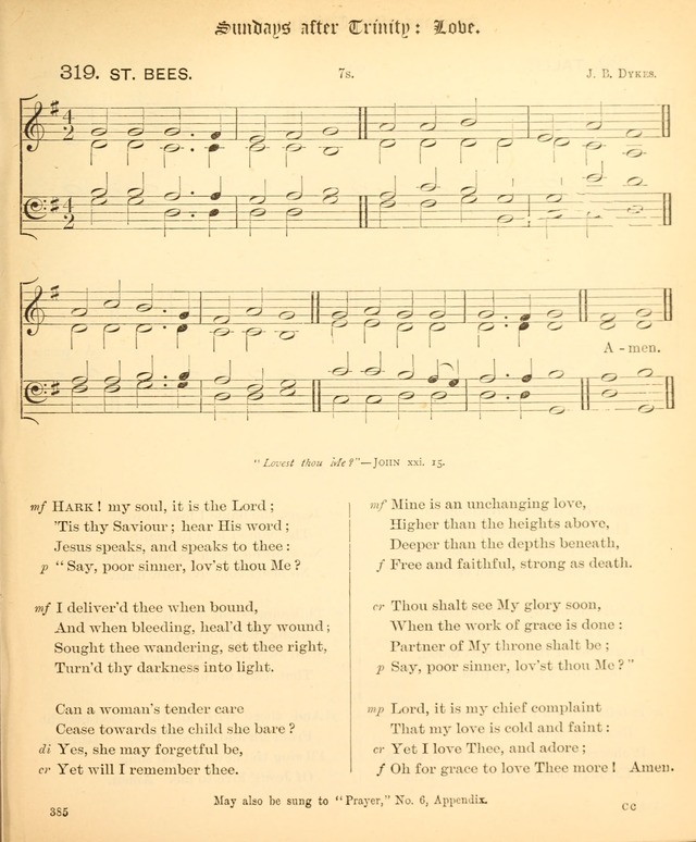 The Hymnal Companion to the Book of Common Prayer with accompanying tunes (3rd ed., rev. and enl.) page 385