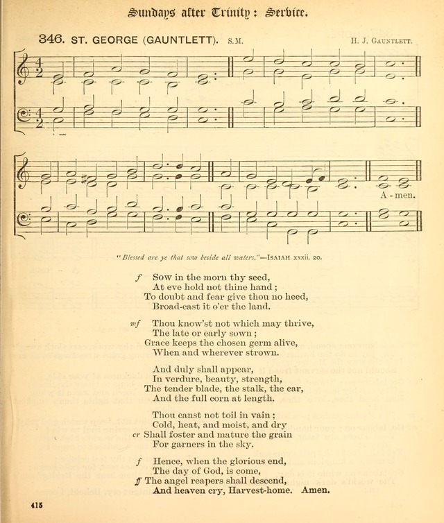 The Hymnal Companion to the Book of Common Prayer with accompanying tunes (3rd ed., rev. and enl.) page 415