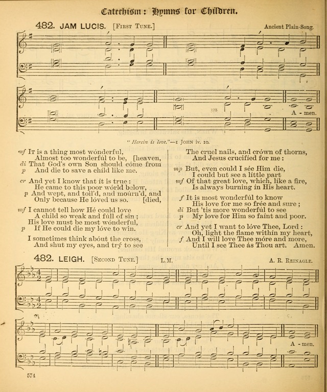 The Hymnal Companion to the Book of Common Prayer with accompanying tunes (3rd ed., rev. and enl.) page 574