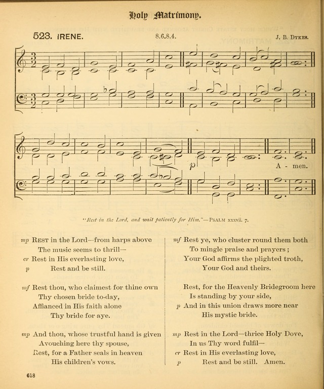 The Hymnal Companion to the Book of Common Prayer with accompanying tunes (3rd ed., rev. and enl.) page 618
