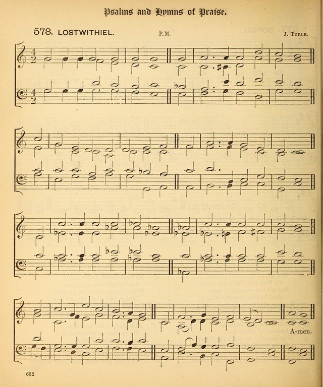 The Hymnal Companion to the Book of Common Prayer with accompanying tunes (3rd ed., rev. and enl.) page 682