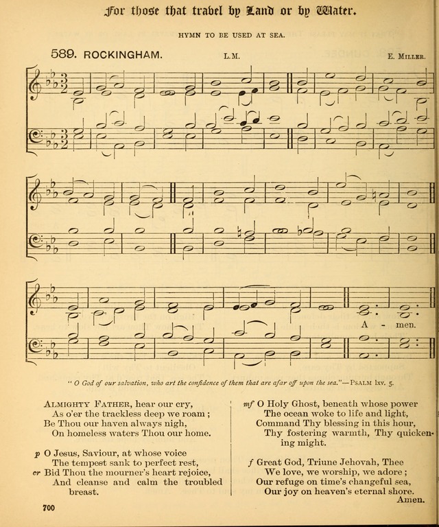 The Hymnal Companion to the Book of Common Prayer with accompanying tunes (3rd ed., rev. and enl.) page 700