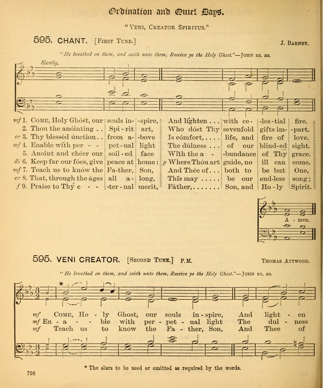 The Hymnal Companion to the Book of Common Prayer with accompanying tunes (3rd ed., rev. and enl.) page 708