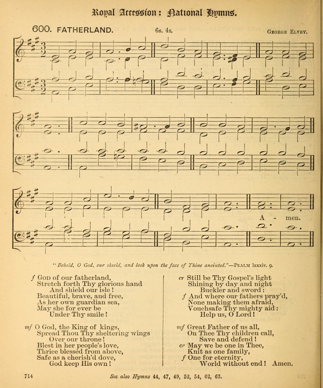 The Hymnal Companion to the Book of Common Prayer with accompanying tunes (3rd ed., rev. and enl.) page 714