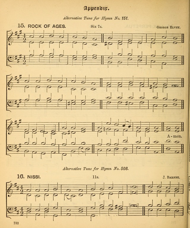 The Hymnal Companion to the Book of Common Prayer with accompanying tunes (3rd ed., rev. and enl.) page 732