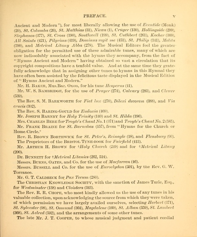 The Hymnal Companion to the Book of Common Prayer with accompanying tunes (3rd ed., rev. and enl.) page ix