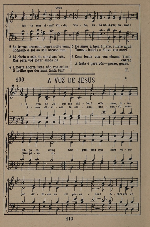 Hymnario ou Collecção de Musicas Sacras page 110