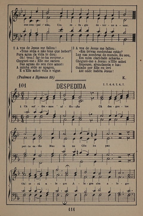 Hymnario ou Collecção de Musicas Sacras page 111