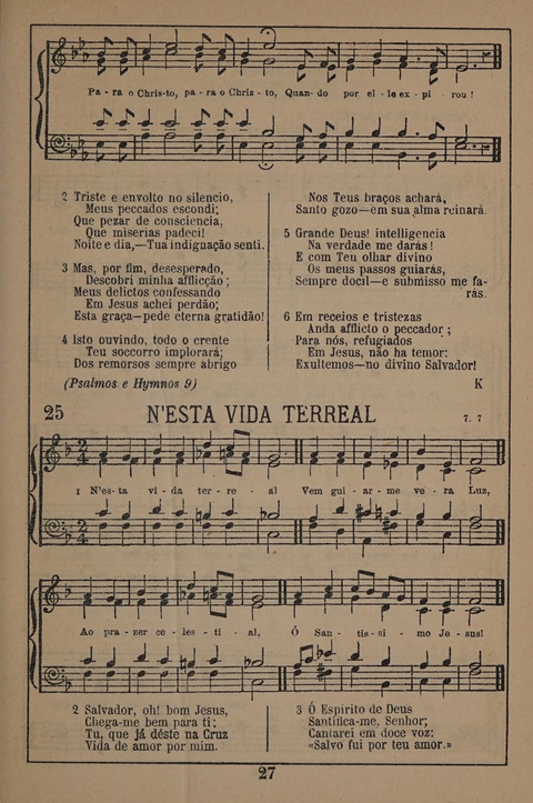 Hymnario ou Collecção de Musicas Sacras page 27