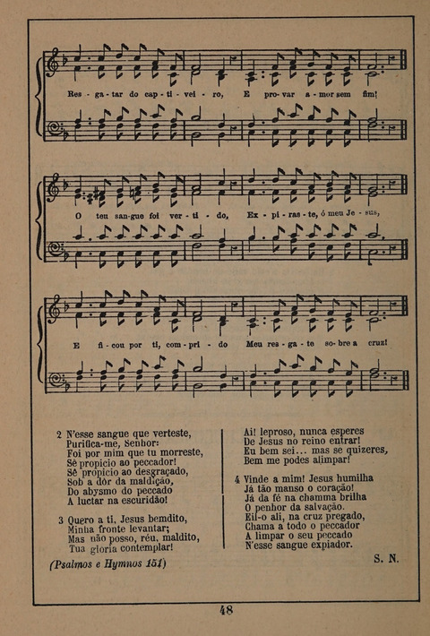 Hymnario ou Collecção de Musicas Sacras page 48