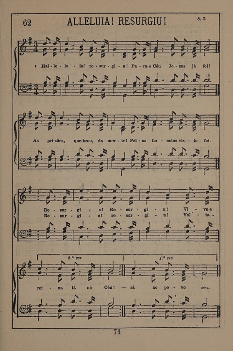 Hymnario ou Collecção de Musicas Sacras page 71