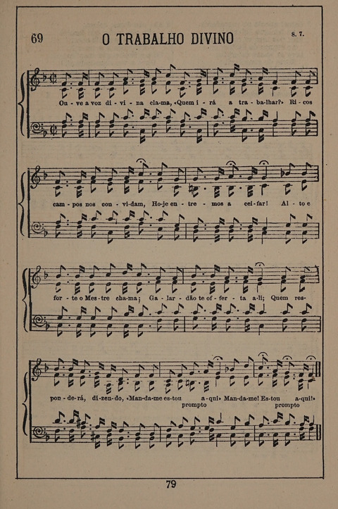 Hymnario ou Collecção de Musicas Sacras page 79