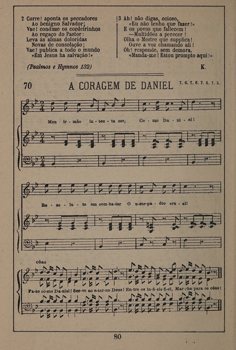 Hymnario ou Collecção de Musicas Sacras page 80