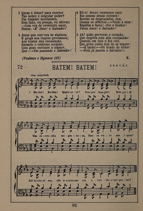 Hymnario ou Collecção de Musicas Sacras page 82