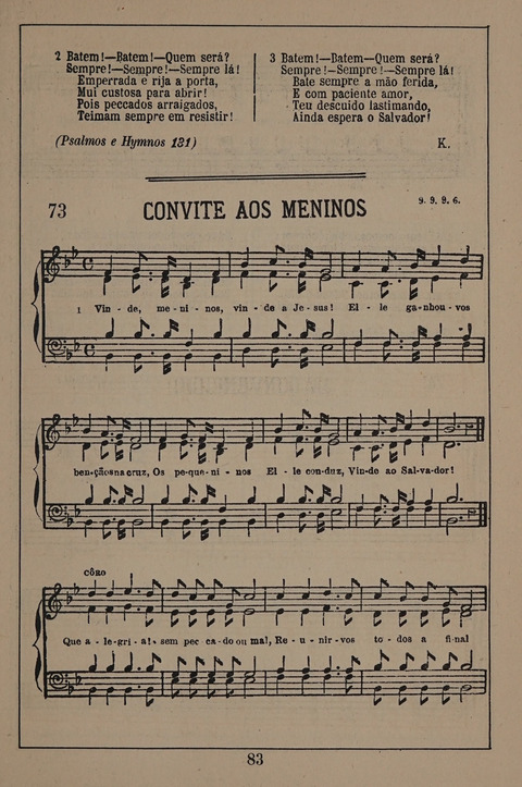 Hymnario ou Collecção de Musicas Sacras page 83
