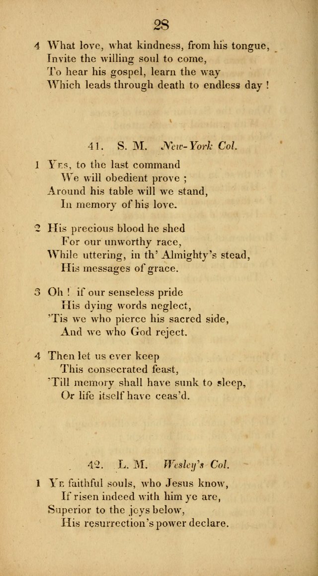 Hymns adapted to Communion Service page 28