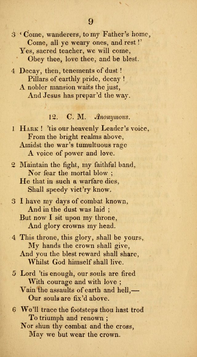 Hymns adapted to Communion Service page 9
