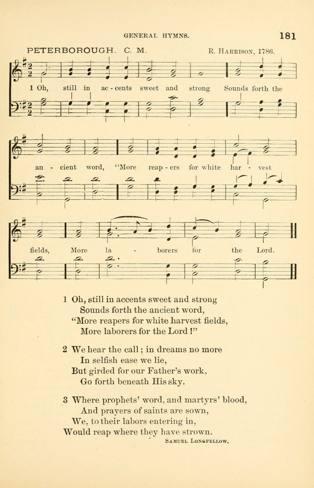 Hymnal for Christian Science Church and Sunday School Services page 181