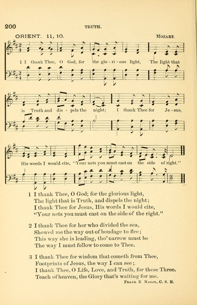 Hymnal for Christian Science Church and Sunday School Services page 200