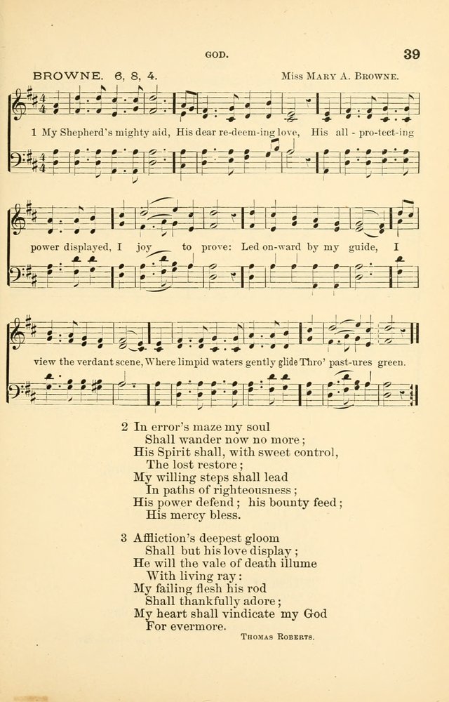 Hymnal for Christian Science Church and Sunday School Services page 39