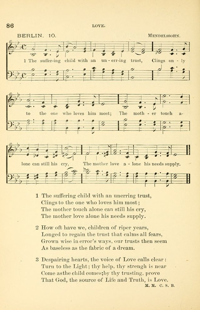 Hymnal for Christian Science Church and Sunday School Services page 86