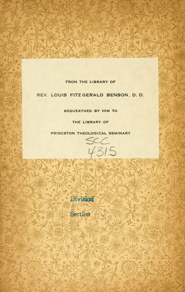 Hymnal for Christian Science Church and Sunday School Services page ii