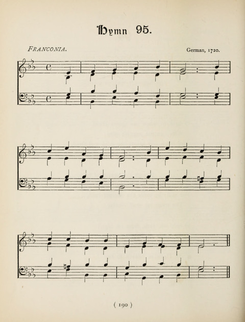 Hymns and Chorales: for schools and colleges page 190