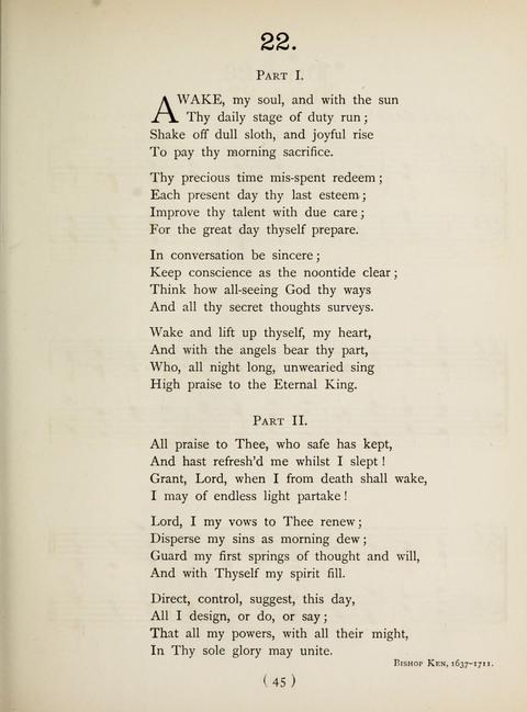 Hymns and Chorales: for schools and colleges page 45