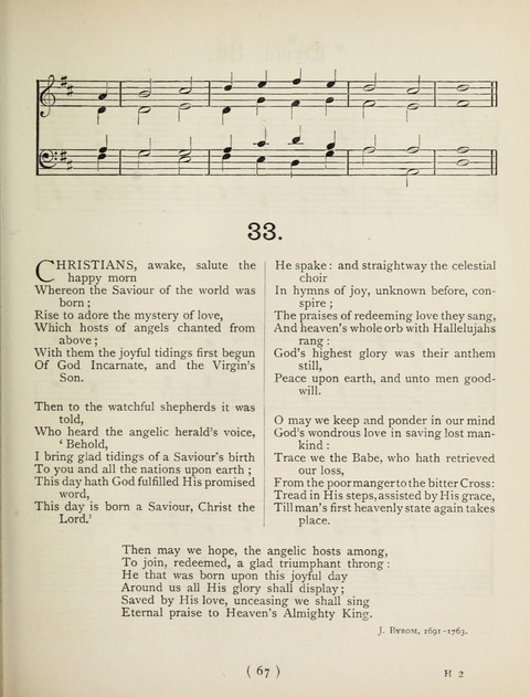Hymns and Chorales: for schools and colleges page 67