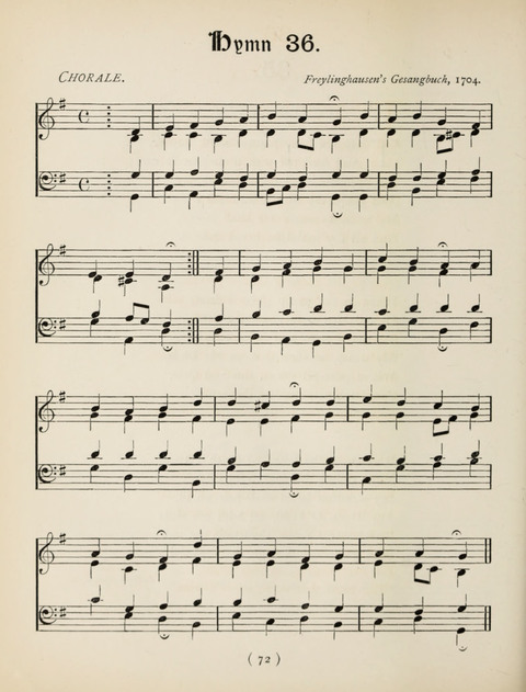 Hymns and Chorales: for schools and colleges page 72