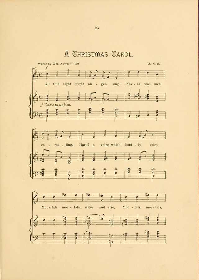 Hymns and Carols Set to Music page 23