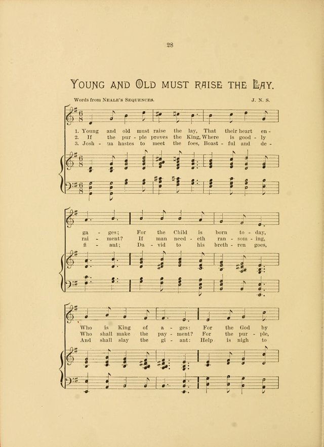 Hymns and Carols Set to Music page 28